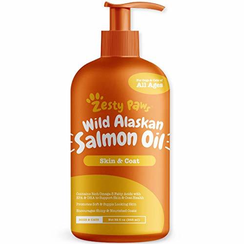 Pure Wild Alaskan Salmon Oil for Dogs & Cats - Supports Joint Function ...