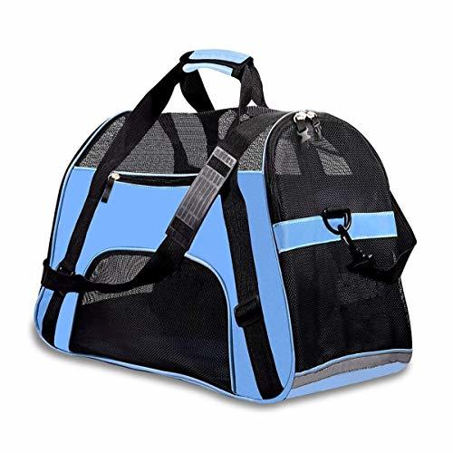 PPOGOO Large Pet Travel Carriers 20.9x10.2x12.6 22lb(10KG) Soft Sided ...